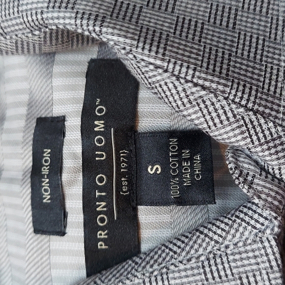Bundle of 2 non-iron Pronto uoma cotton shirts size small - Picture 2 of 5